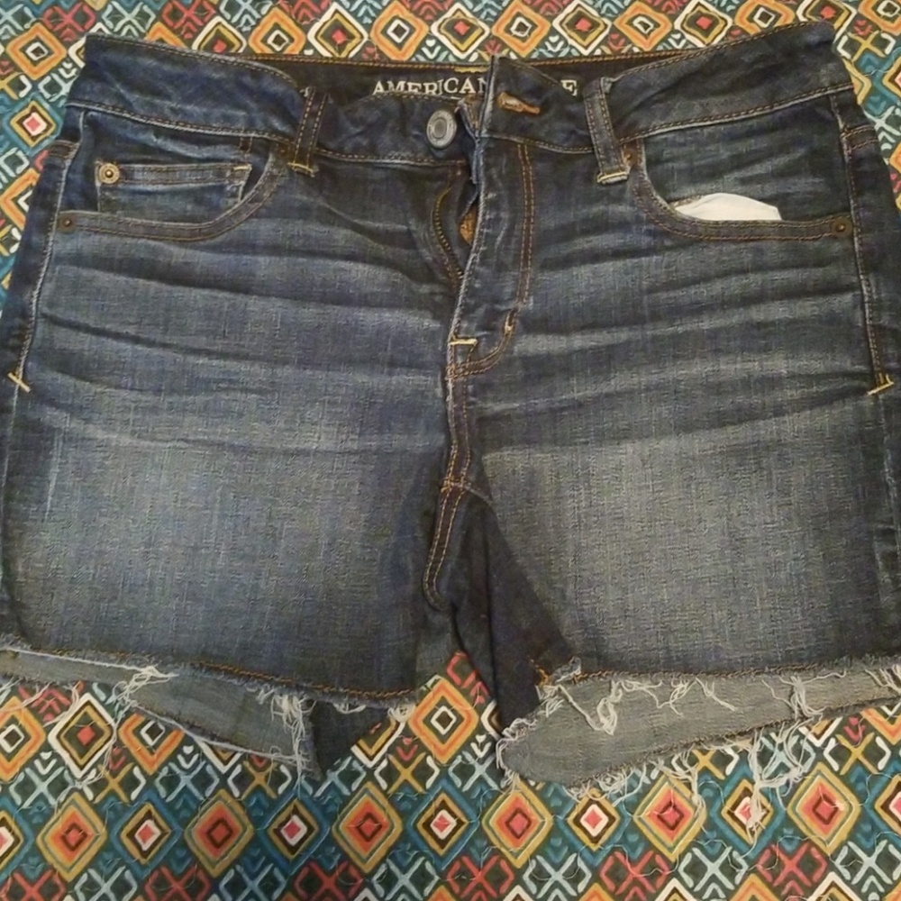 Womens AE jean shorts
